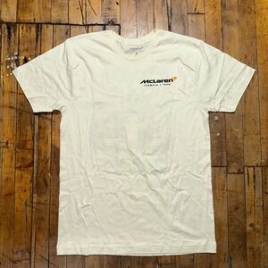 McLaren Formula 1 Team Fast Lane T-Shirt Mens M White Short Sleeve Auto Racing